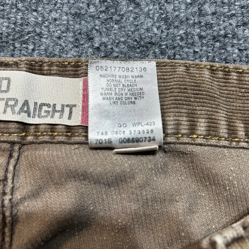 VTG Y2K Levi's 559 Corduroy Pants Mens 36x32 Brown Relaxed Straight Leg Jeans